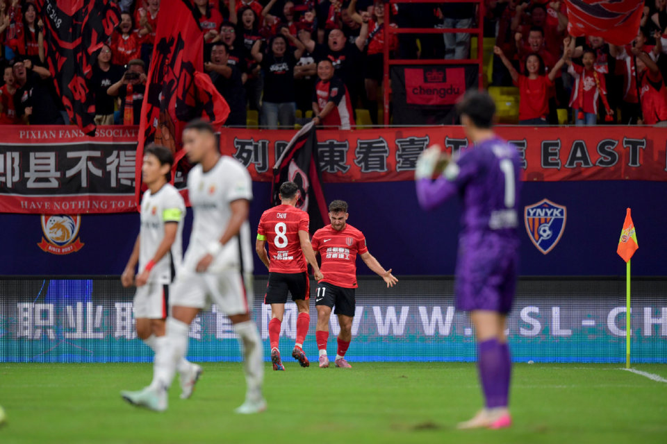 体能明显处, 场对阵上海